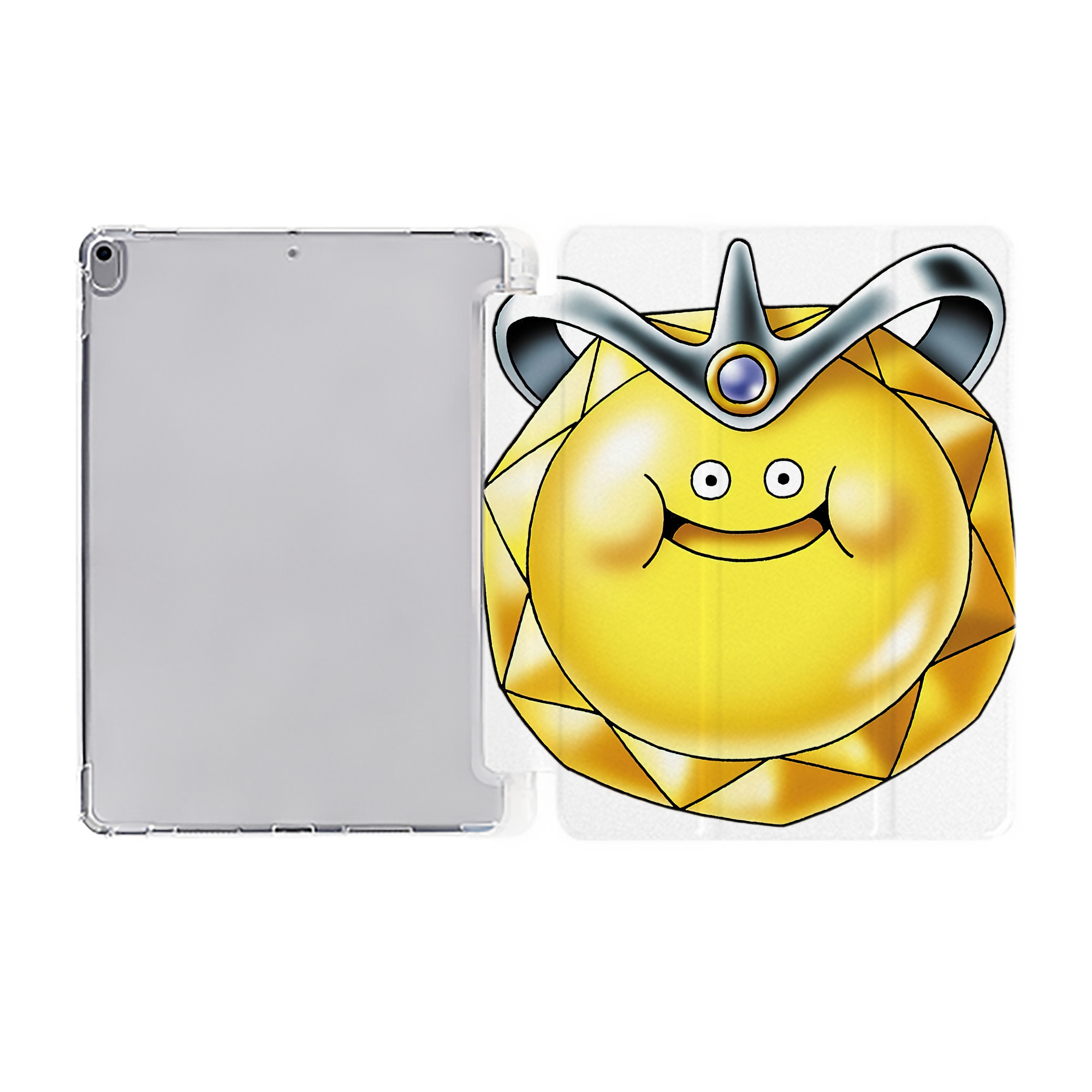 （画像用） ドラゴンクエスト Doragon Kuesuto Dragon Quest IPad ケース ペン収納付き 三つ折りスタンド PUレザー×シリコン 対応機種9.5/10.5/10.9インチ